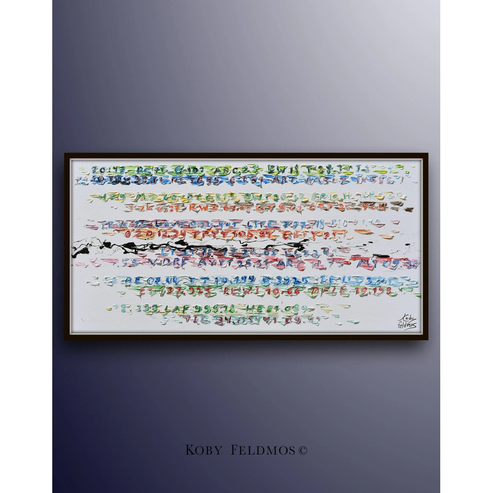 Painting Stock Market 67 Wall street stock market art finance painting for office, original oil painting on canvas by Koby Feldmos.jpg