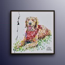 pet portrait 35 custom pet portrait, dog, pet portrait custom, by koby feldmos