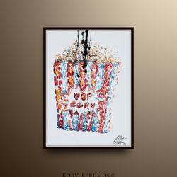 popcorn pop art 40 amazing pop art style contemporary oil painting, food, pop corn, beautiful thick