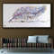 Purple Painting 55 Writing Feather , Original & Hand made oil Painting of a Feather, Large Painting, modern art, By Koby Feldmos.jpg