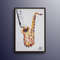 Saxophone oil painting 40, Modern looks, Extremely luxury painting, unique art, music instrument, classical notes, by Koby Feldmos.jpg