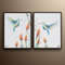 Set Painting 30 Original oil painting on canvas, Animal painting, humming bird painting, Modern style, Express shipping, by Koby Feldmos.jpg