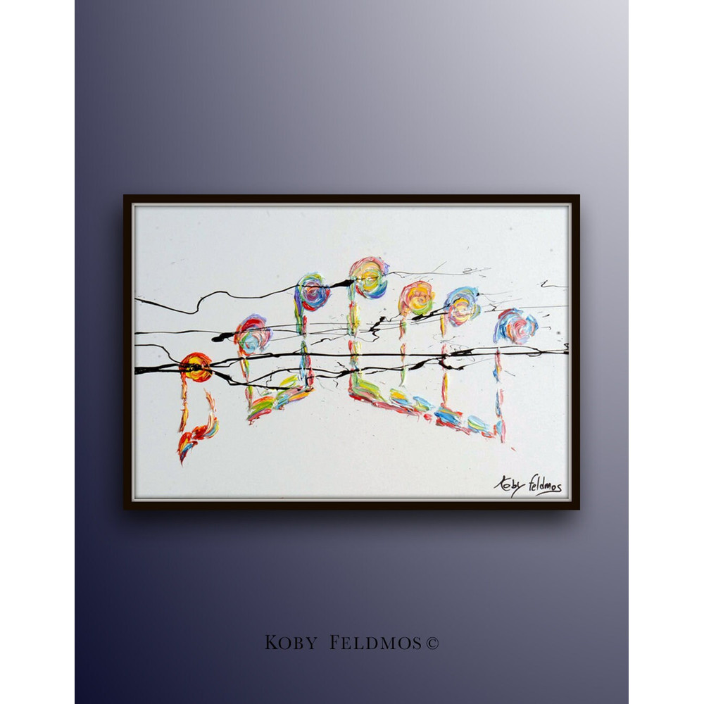 Sol piano note 30 sign painting Classical painting of Sol Character, Oil painting on canvas, Handmaded by Koby Feldmos.jpg