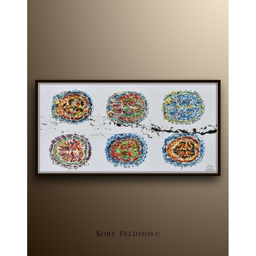 Surgeon X-Ray 67 Brain Painting Original oil painting, CT scan, luxury office painting, gift for doctor, neurosurgeon, By Koby Feldmos.jpg