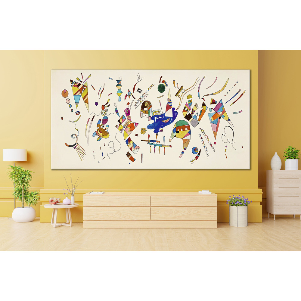 CANVAS ART PRINT Abstract Art Sans Titre Kandinsky Canvas Print Wassily Kandinsky Painting Print Game Room Wall Art Decor Large Canvas Print.jpg