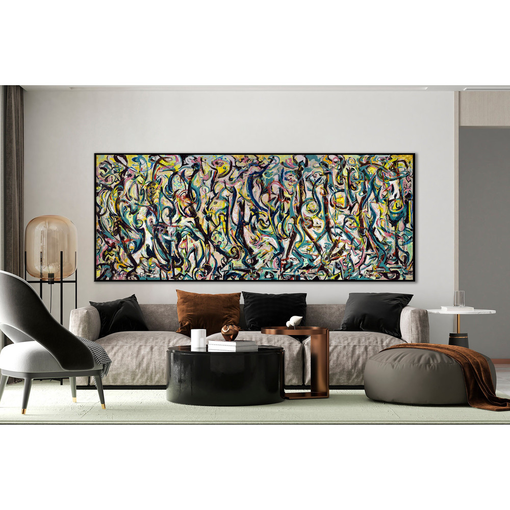 CANVAS ART PRINT Abstract Mural Art Jackson Pollock Canvas Print Pollock Style Wall Art Abstract Wall Decor Modern Living Room Wall Art.jpg