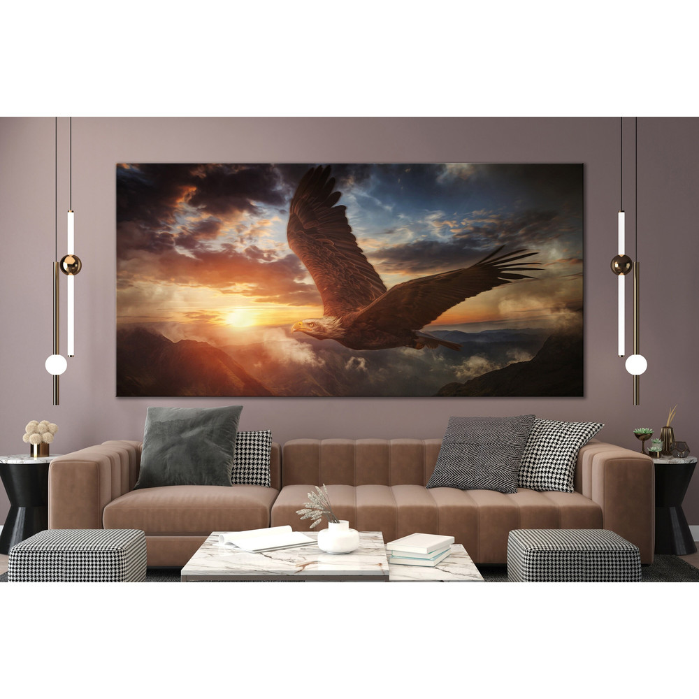 CANVAS ART PRINT Bald Eagle Wall Art Print Contemporary Living Room Wall Art Eagle Canvas Print American Eagle Print Extra Large Wall Art.jpg
