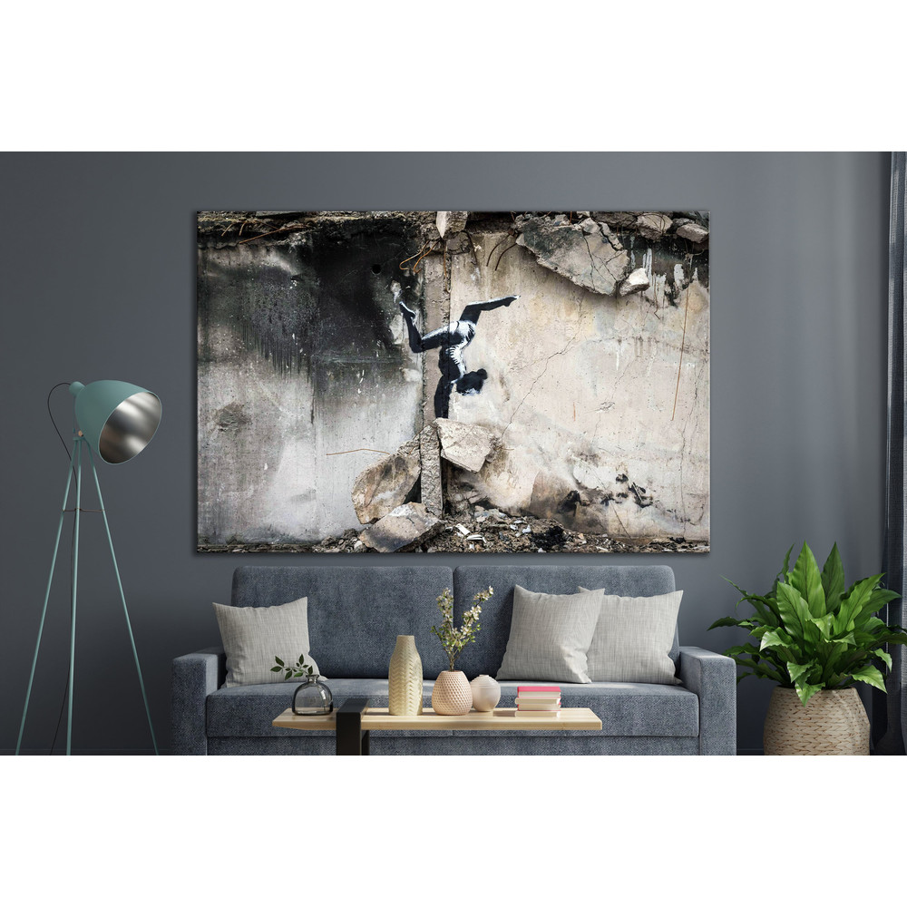 CANVAS ART PRINT Ballerina Graffiti Art Banksy Ballerina Canvas Print Urban Art Print Banksy Kyiv Wall Art Ukraine Graffiti Art Banksy Print.jpg