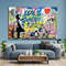 CANVAS ART PRINT Banksy Girl with Balloon Pop Art Print Banksy Canvas Print Trendy Wall Art Urban Graffiti Art Brainwash Living Room Art.jpg