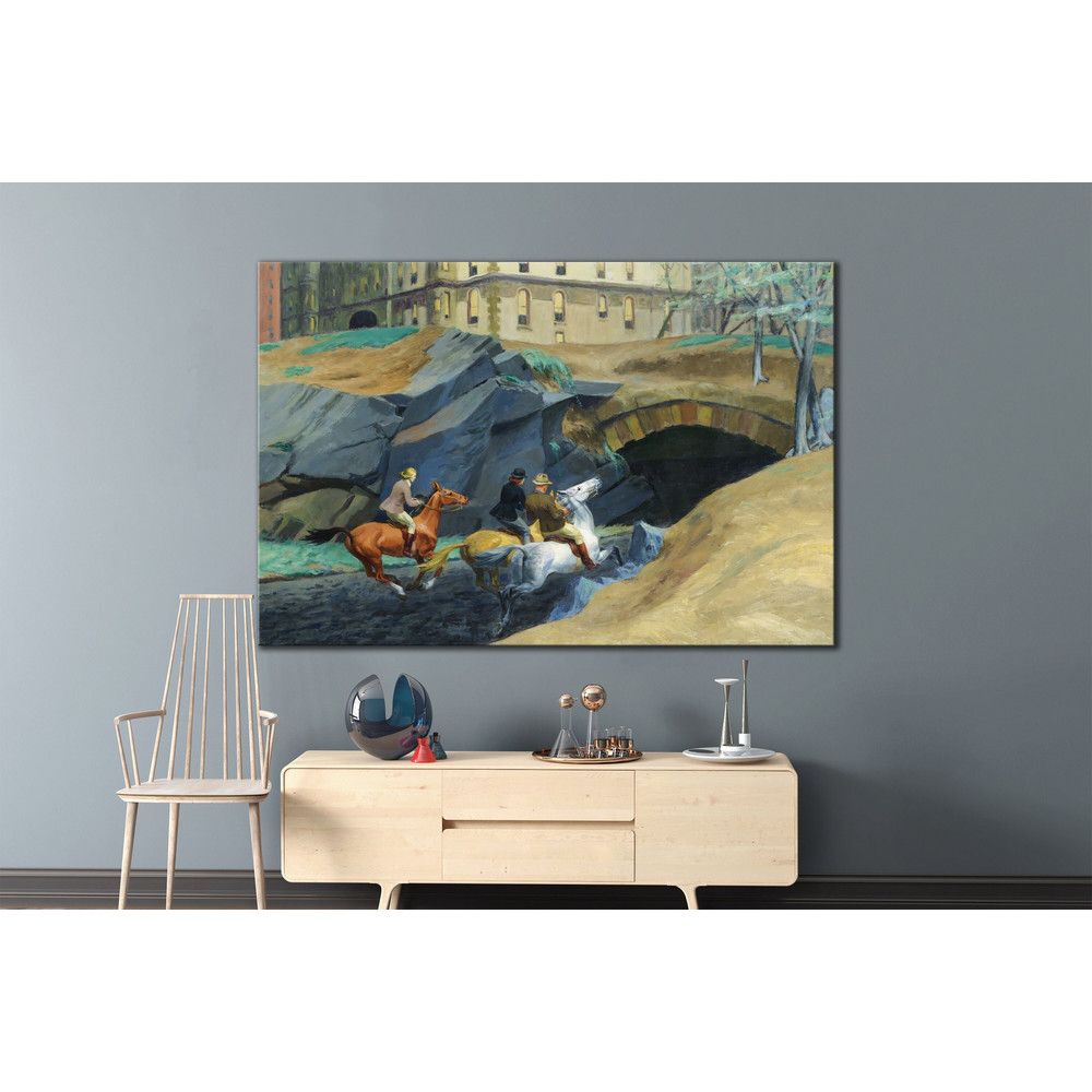 CANVAS ART PRINT Bridle Path by Edward Hopper Reproduction Print Hopper Painting Print American Art on Canvas Classic Art Print Trendy Art.jpg