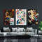 CANVAS ART PRINT Canvas Set of 3 Abstract Arts Wassily Kandinsky Print Abstract Set Kandinsky Geometric Art Canvas Print Set for Living Room.jpg