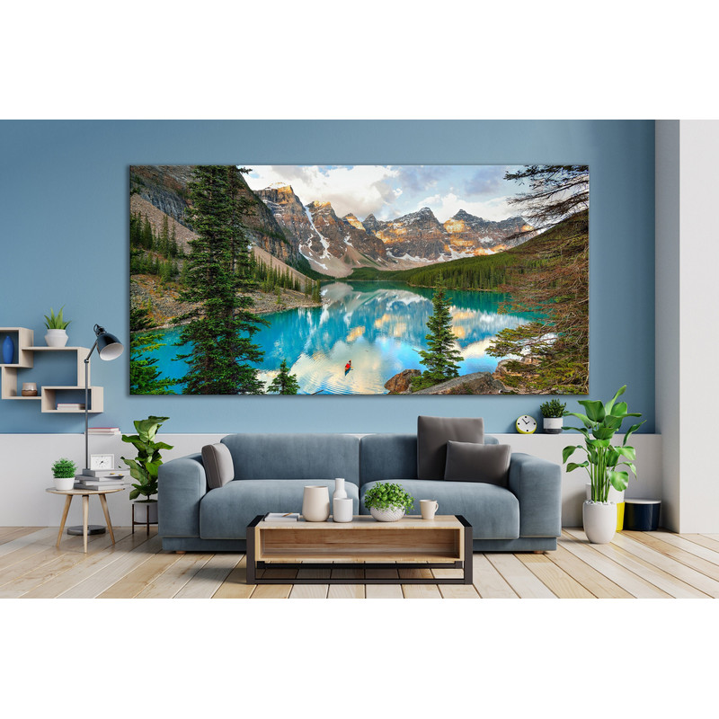 CANVAS ART PRINT Fiord View Canvas Print Nordic Nature Wall Art Livint Room Nature Art Print Mountain Landscape Wall Art Snowy Mountain Art.jpg