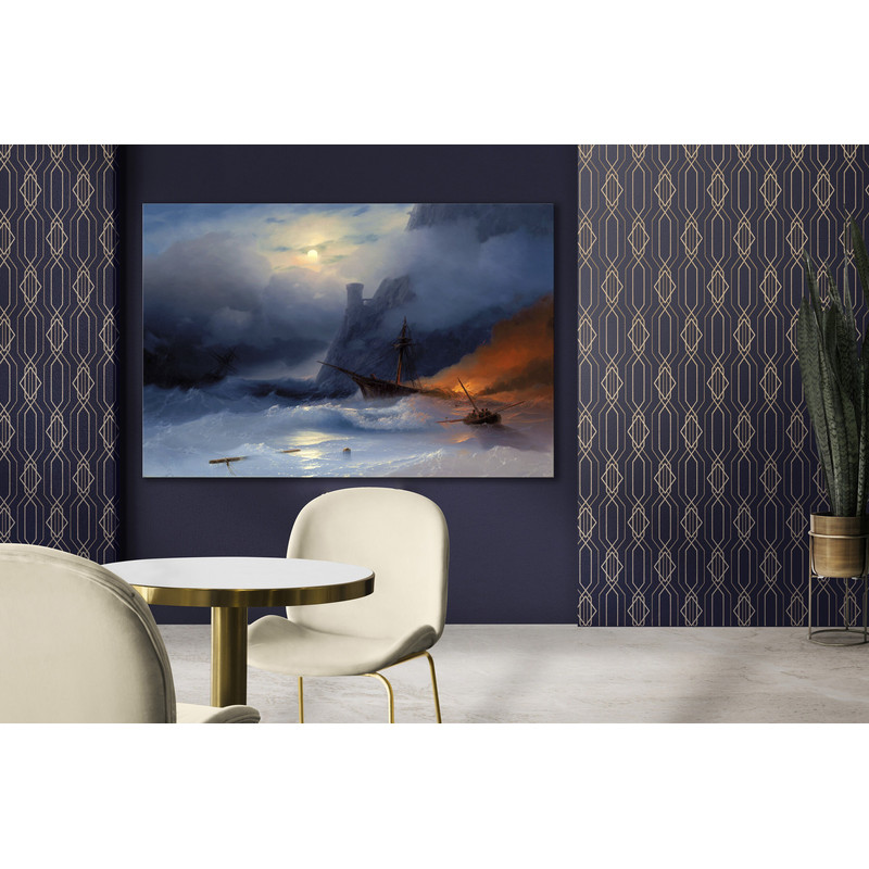CANVAS ART PRINT Shipwreck Painting Reproduction Tempest Ivan Aivazovsky Canvas Print Classic Art Print Marine Wall Art Nautical Art Print.jpg
