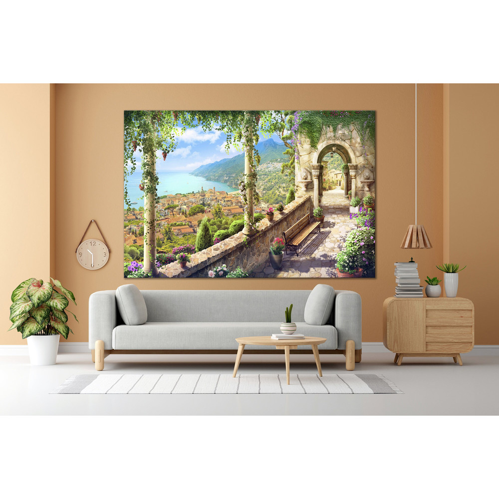 CANVAS ART PRINT Sicily View Canvas Art Italy Landscape Print Italian Nature Wall Art Print Landscape Canvas Print Portofino Scenery Print.jpg