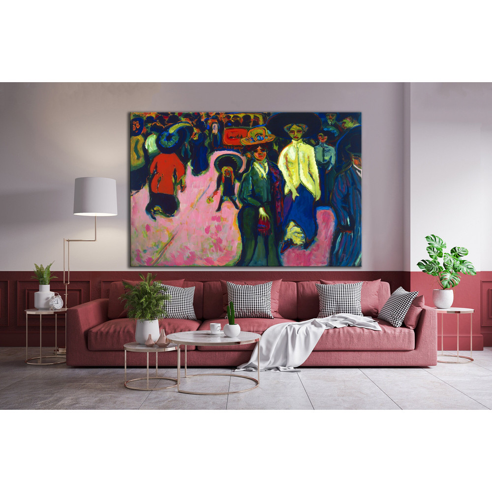 CANVAS ART PRINT Street Dresden Artwork Print Ernst Ludwig Kirchner Canvas Print Classic Art on Canvas Fine Art Reproduction Print Wall Art.jpg