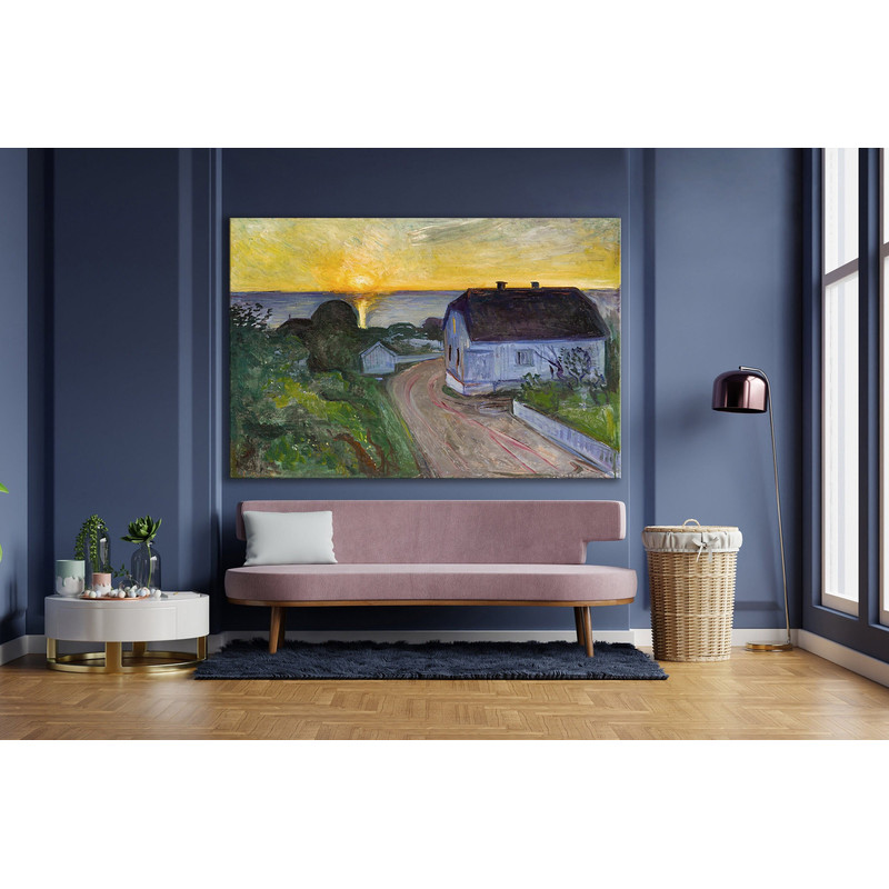 CANVAS ART PRINT Sunrise in Asgardstrand Artwork Reproduction Edvard Munch Canvas Art Classic Art Print Munch Art Canvas Fine Art Print.jpg