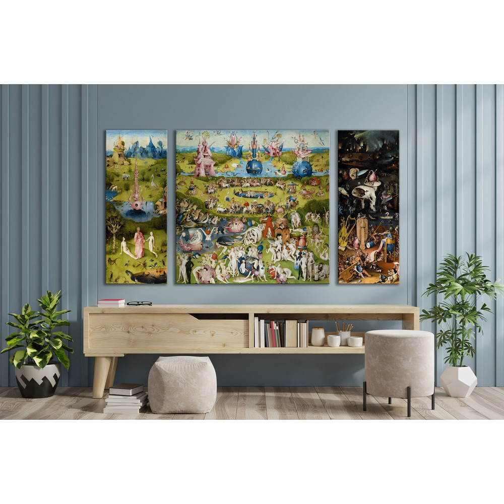 CANVAS ART PRINT The Garden of Earthly Delights Art Reproduction Print Hieronymus Bosch Painting Print Classic Art Canvas Print Triptych Art.jpg