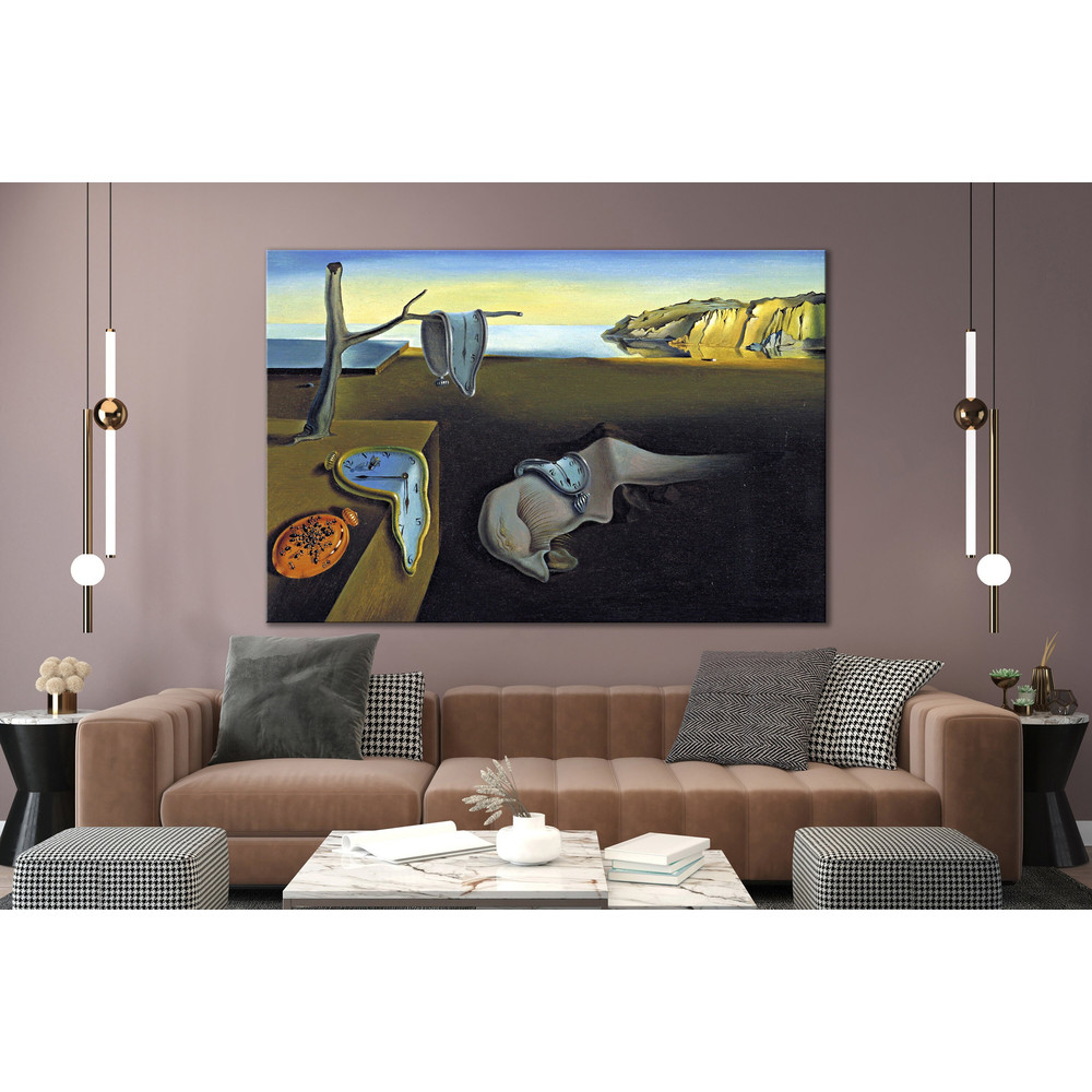 CANVAS ART PRINT The Persistence of Memory Painting Reproduction Dali Canvas Print Salvador Dali Art Melting Clock Print Surrealism Wall Art.jpg