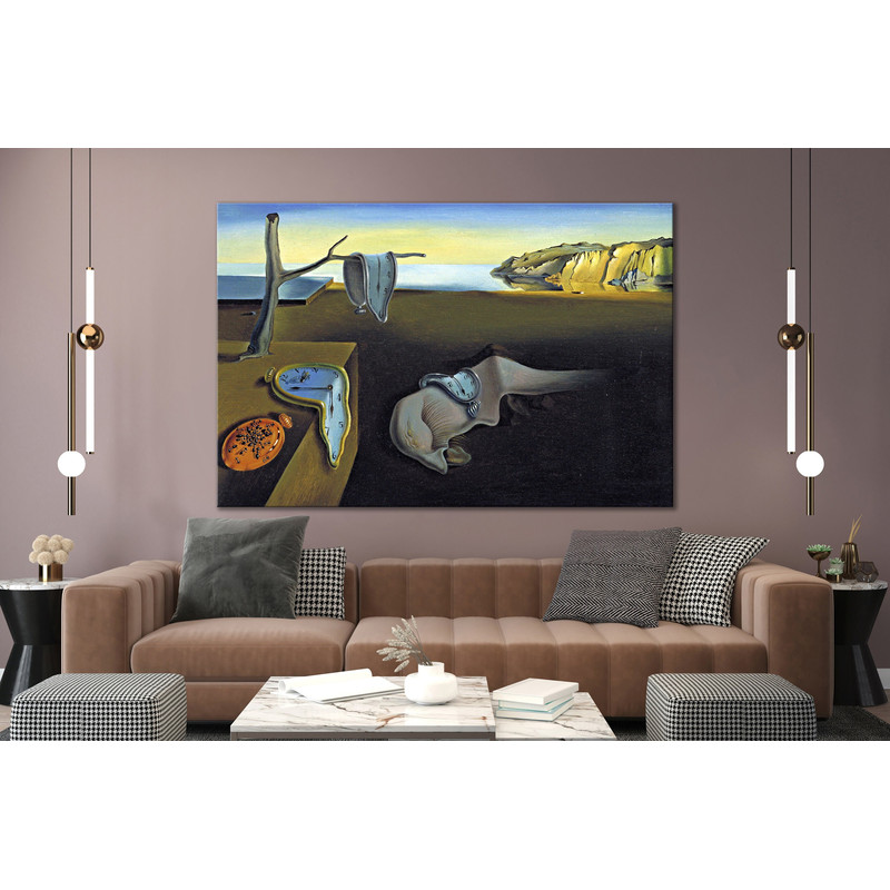 CANVAS ART PRINT The Persistence of Memory Painting Reproduction Dali Canvas Print Salvador Dali Art Melting Clock Print Surrealism Wall Art.jpg