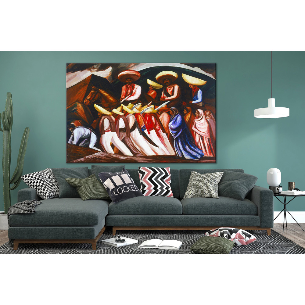 CANVAS ART PRINT Zapatistas Art Jose Clemente Orozco Reproduction Canvas Print Mexican Ethnic Wall Art Mexican Indians Canvas Art Print.jpg