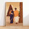 Indian Couple Wall Art, Desi Art, Indian Art, South Asian Home Decor, Brown Couple Portrait, South Indian, Valentines Gifts For him, For her.jpg