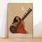 Indian Woman playing Sitar Art, Desi Art, Indian Art, South Asian Woman Prints, Tamil Girl, Indian Musical Instrument Art, Gift for Musician.jpg