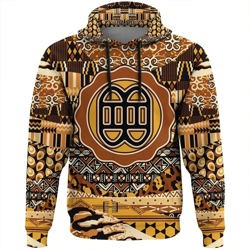 Nnampo Pa Baanu Hoodie Leo Style, African Hoodie For Men Women