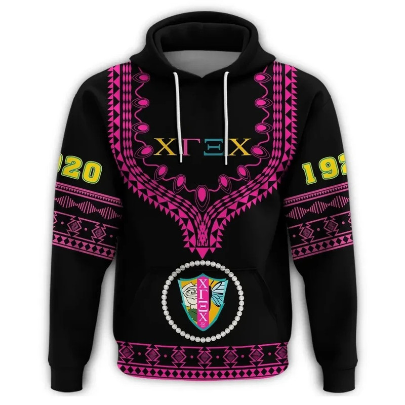 Chi Gamma Xi Chi Dashiki Hoodie, African Hoodie For Men Women