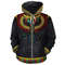 God Horus Black Fleece All-over Hoodie, African Hoodie For Men Women