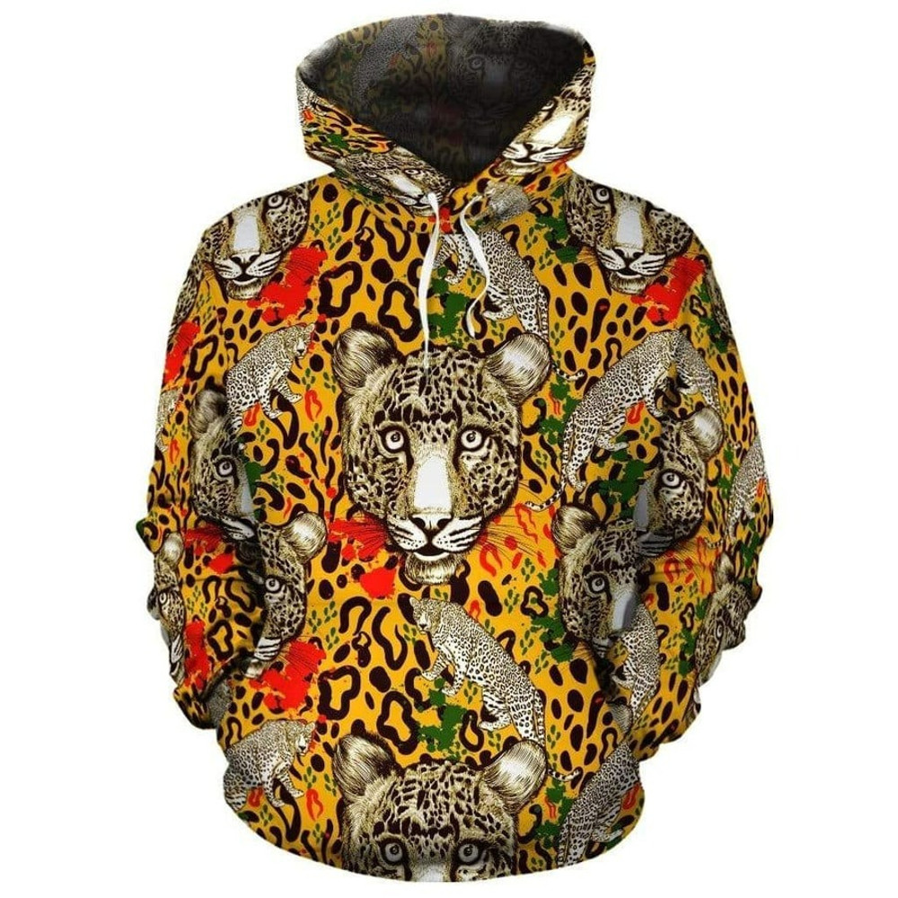 Cheetah Pattern Pullover, African Hoodie For Men Women
