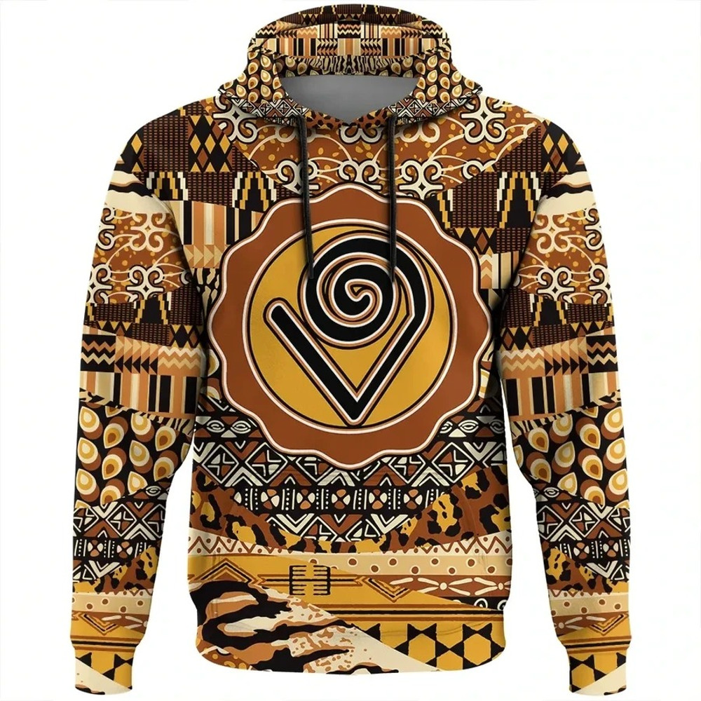 Kokuromotie Hoodie Leo Style, African Hoodie For Men Women