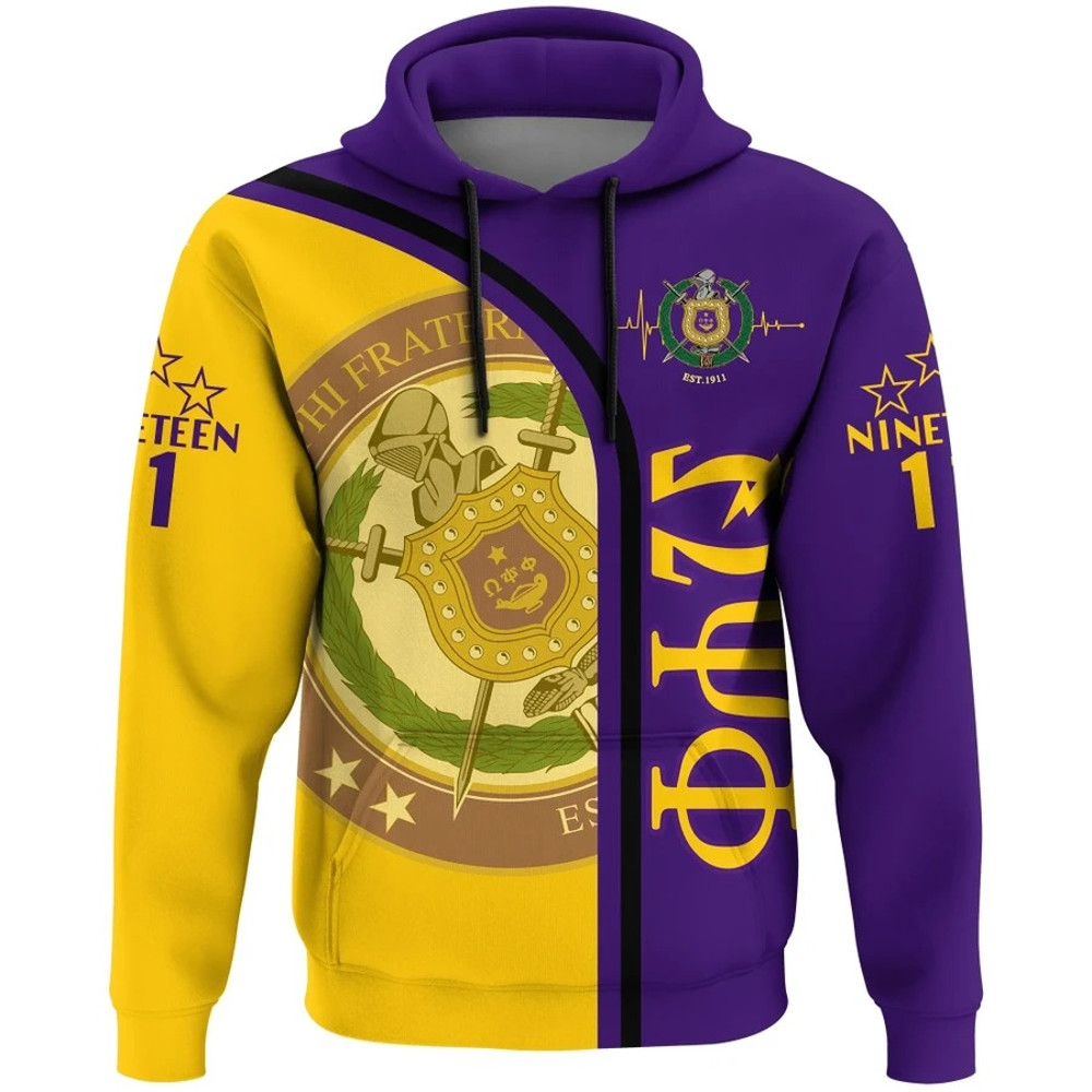 Personalised Omega Psi Phi In My Heart Pullover, African Hoodie For Men Women
