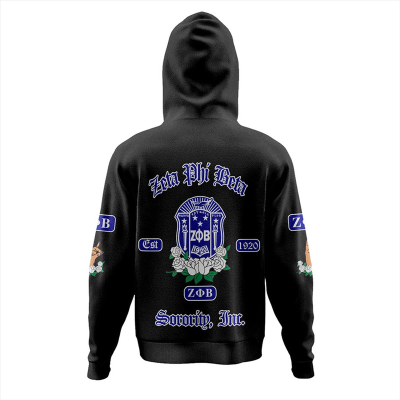 Zeta Phi Beta Hoodie Sorority Pearl And Dove, African Hoodie For Men Women