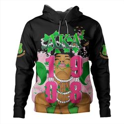 alpha kappa alpha hoodie ivy league pearls, african hoodie for men women