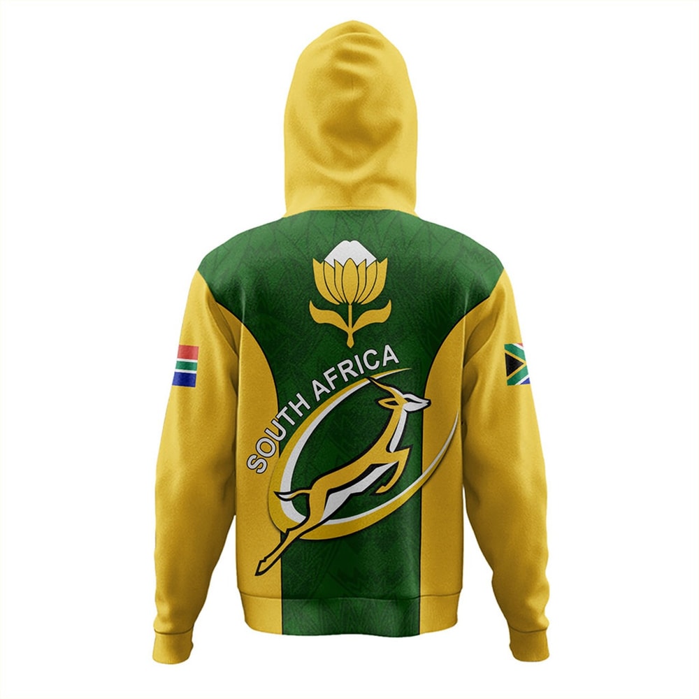 South Africa Hoodie Rugby Protea Flower, African Hoodie For Men Women