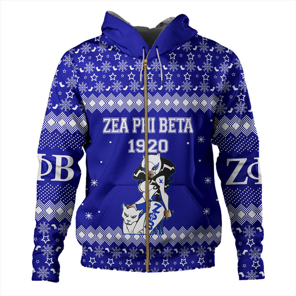 Zeta Phi Beta Hoodie Christmas Greek Life, African Hoodie For Men Women