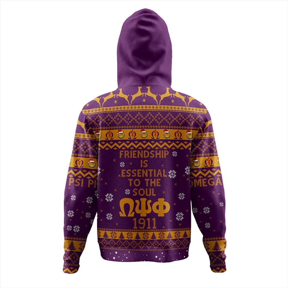 Omega Psi Phi Hoodie Christmas Lover, African Hoodie For Men Women