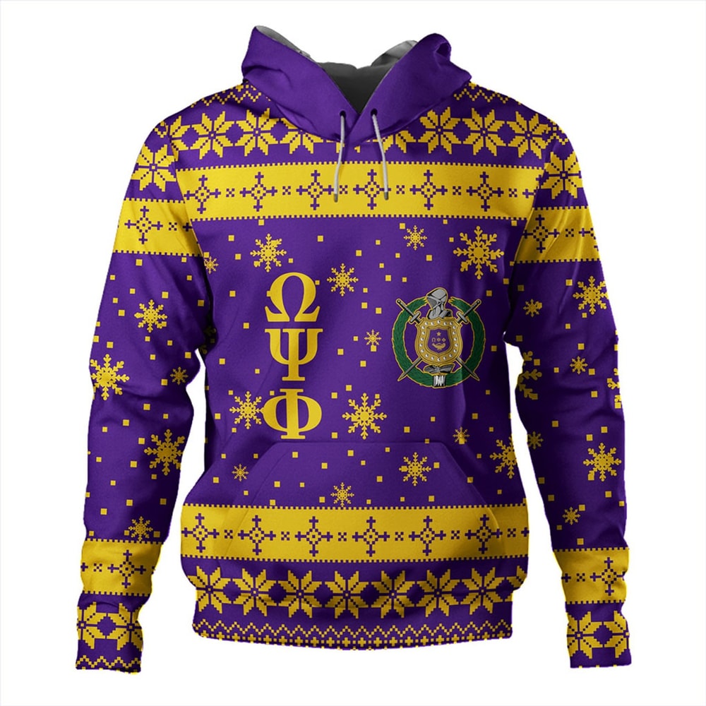 Omega Psi Phi Hoodie Fraternity Christmas, African Hoodie For Men Women