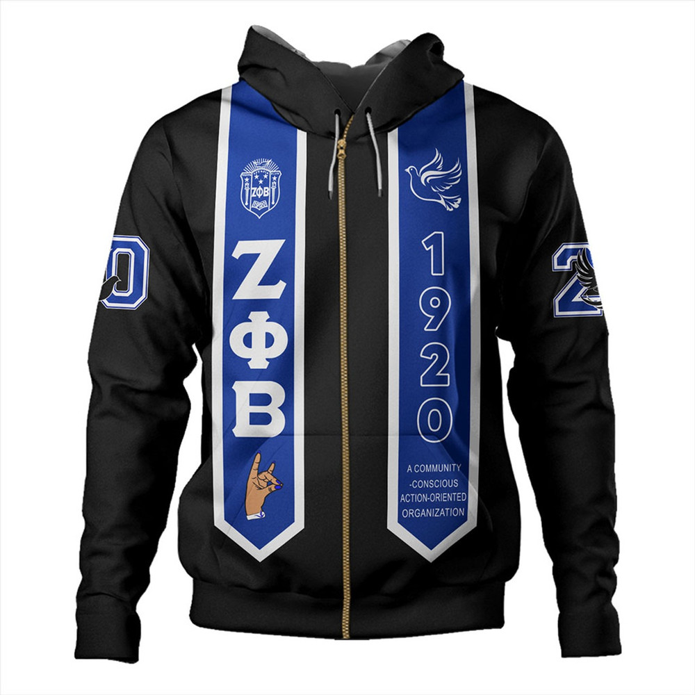 Zeta Phi Beta Hoodie Greek Gradution, African Hoodie For Men Women