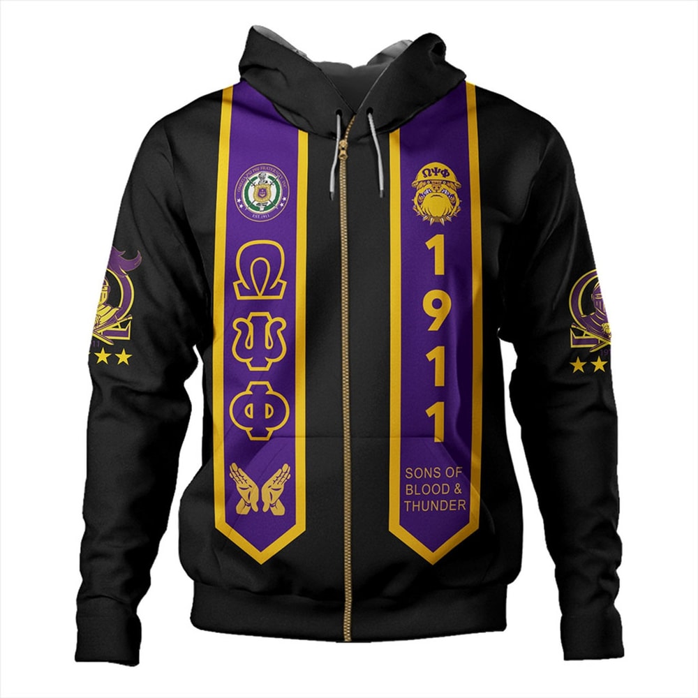 Omega Psi Phi Hoodie Greek Gradution, African Hoodie For Men Women