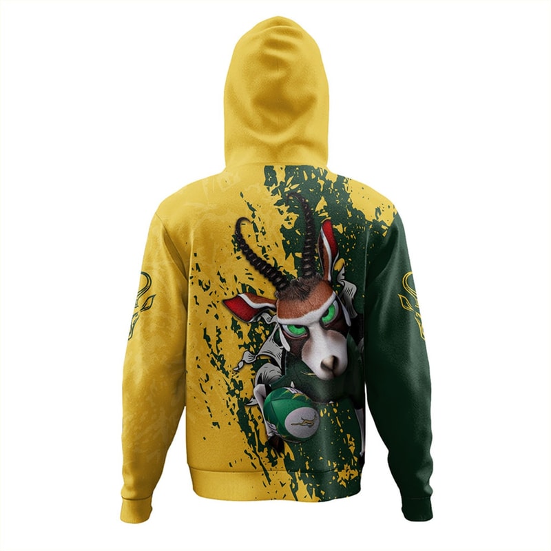 South Africa Hoodie Springbuks Mascots Style, African Hoodie For Men Women