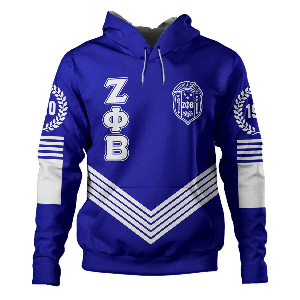 Zeta Phi Beta Hoodie Crest Greek Life, African Hoodie For Men Women