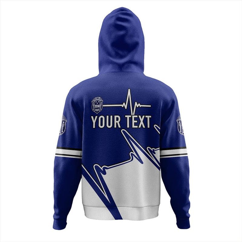 Zeta Phi Beta Hoodie Custom Heartbeat, African Hoodie For Men Women