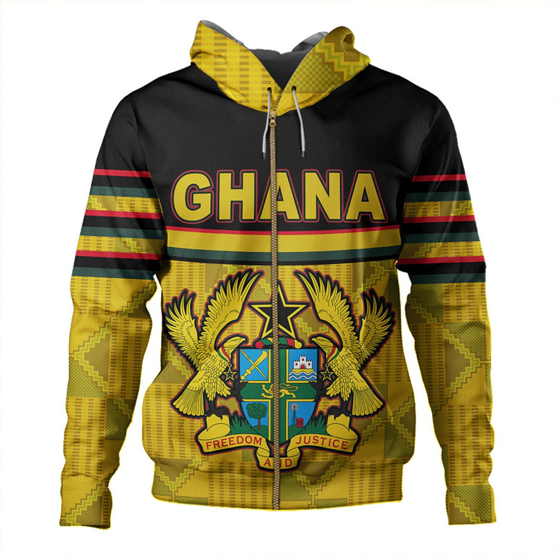 Ghana Hoodie Freedom And Justice, African Hoodie For Men Women