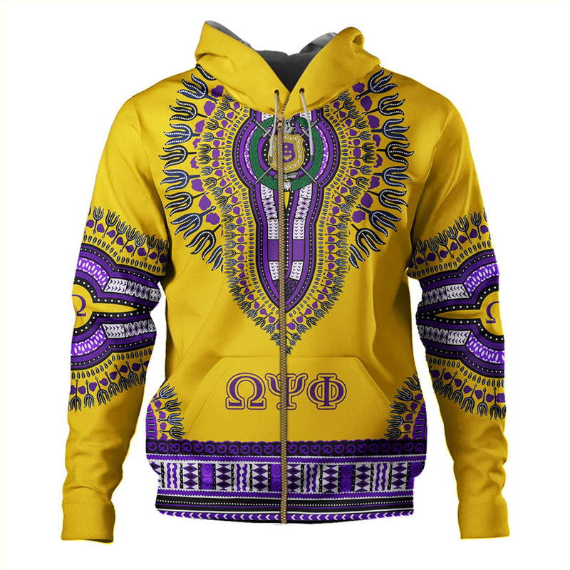 Omega Psi Phi Hoodie Dashiki Fraternity, African Hoodie For Men Women