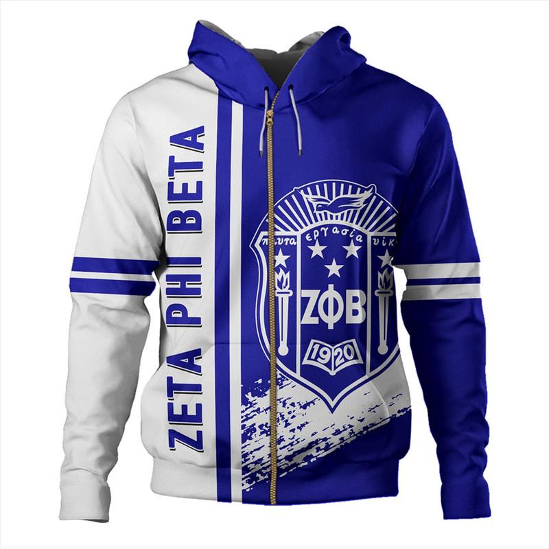 Zeta Phi Beta Hoodie Quater Style, African Hoodie For Men Women