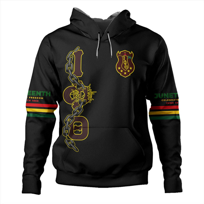 Iota Phi Theta Hoodie Juneteenth Chain Freedom Day, African Hoodie For Men Women