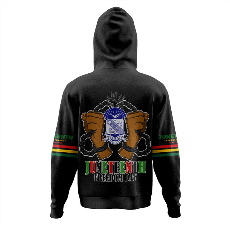 Phi Beta Sigma Hoodie Juneteenth Chain Freedom Day, African Hoodie For Men Women