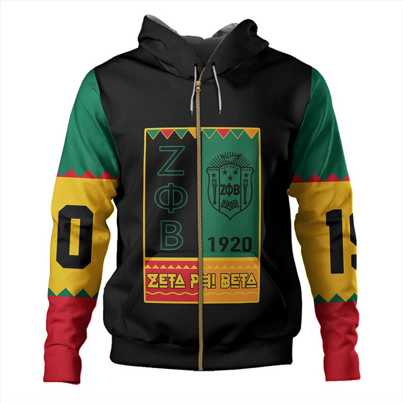 Zeta Phi Beta Hoodie Black History Month, African Hoodie For Men Women