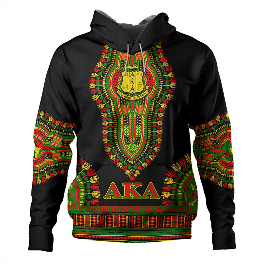Alpha Kappa Alpha Hoodie Dashiki Juneteenth, African Hoodie For Men Women